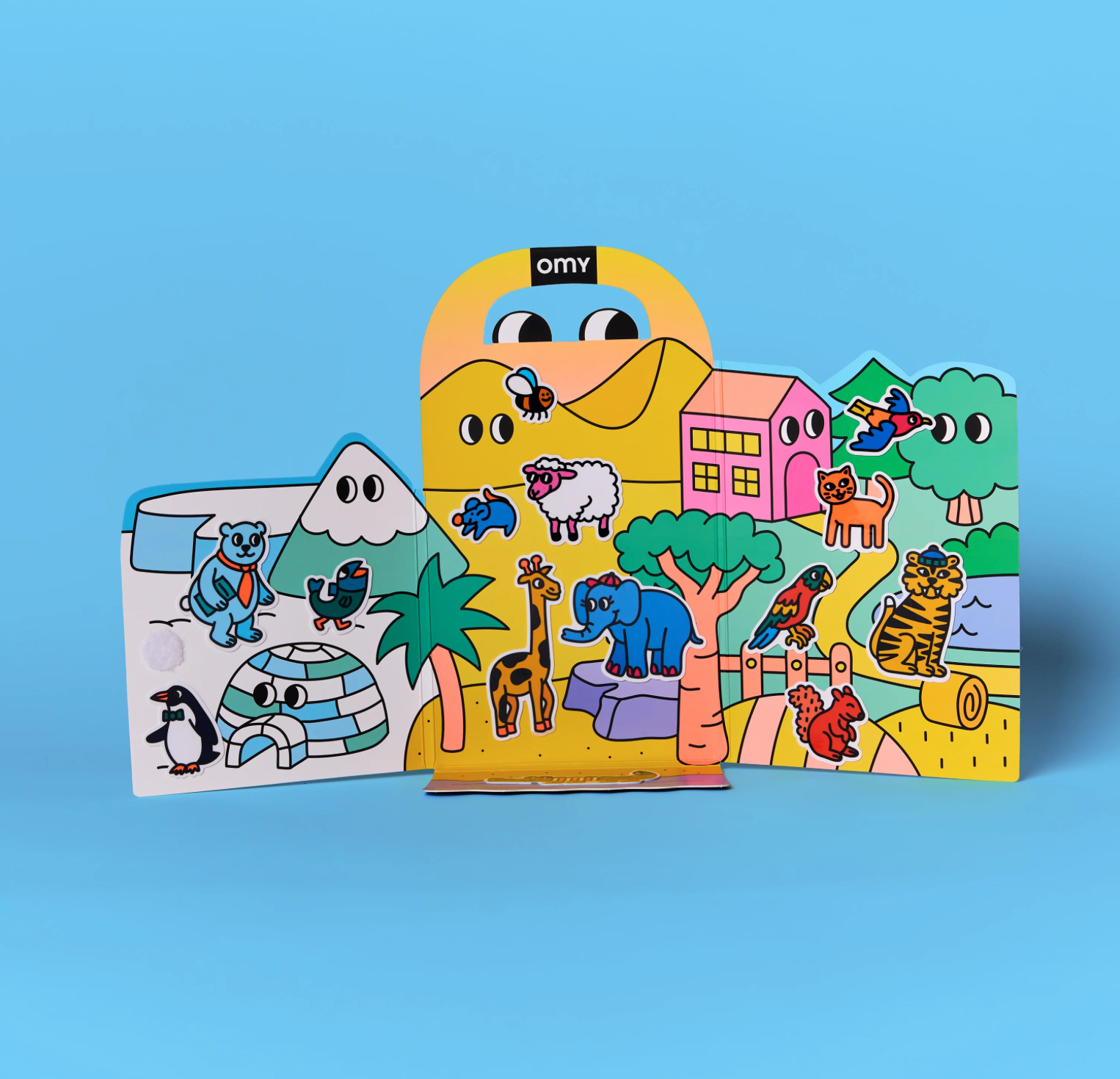 OMY Carnet de stickers Montessori - Animals