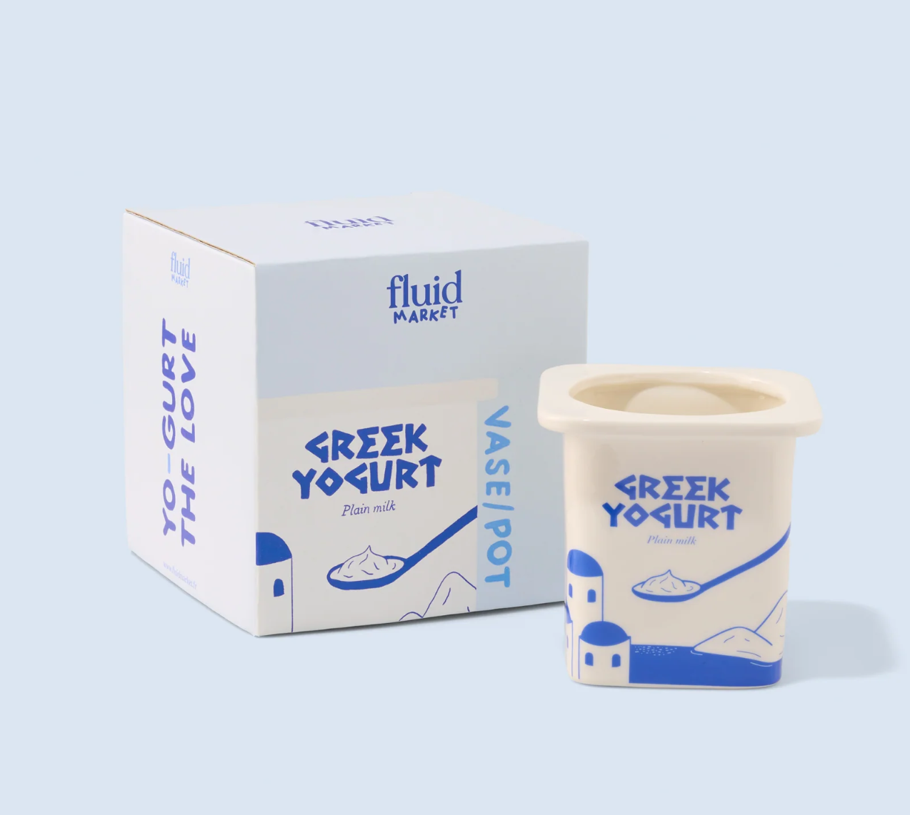 Vase - Pot de yaourt grec