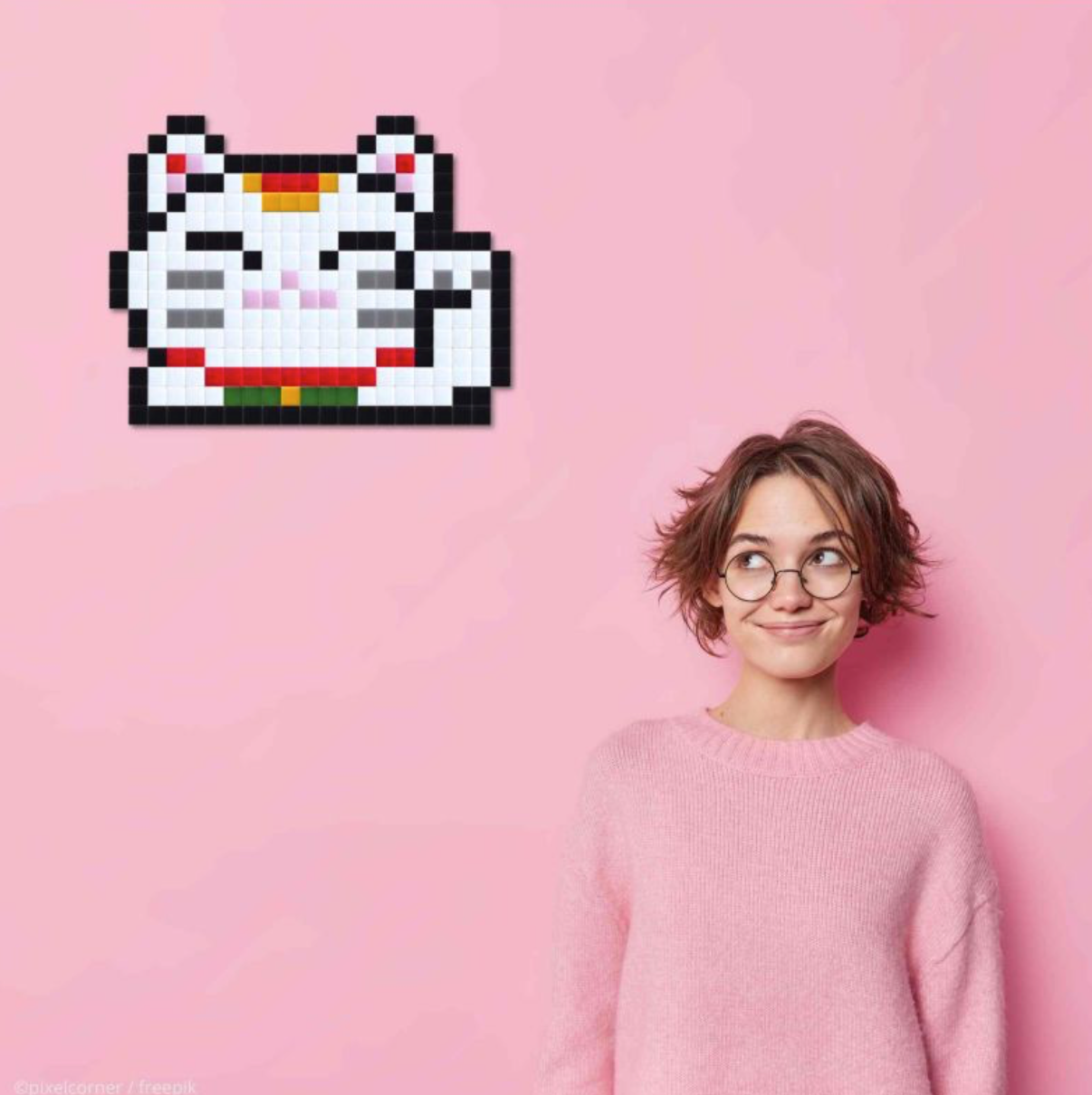 Pixel Art kit - Lucky cat