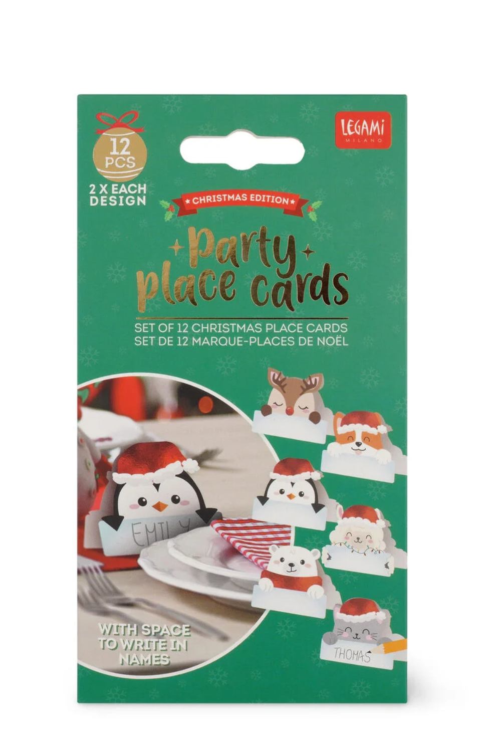 Legami set de 12 marque-places Noël