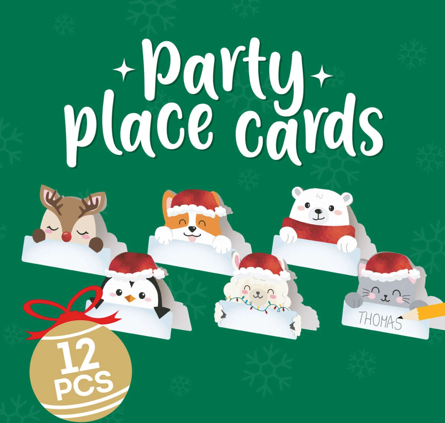 Legami set de 12 marque-places Noël