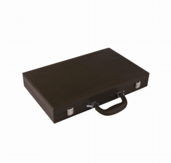 Backgammon cuir Kaki