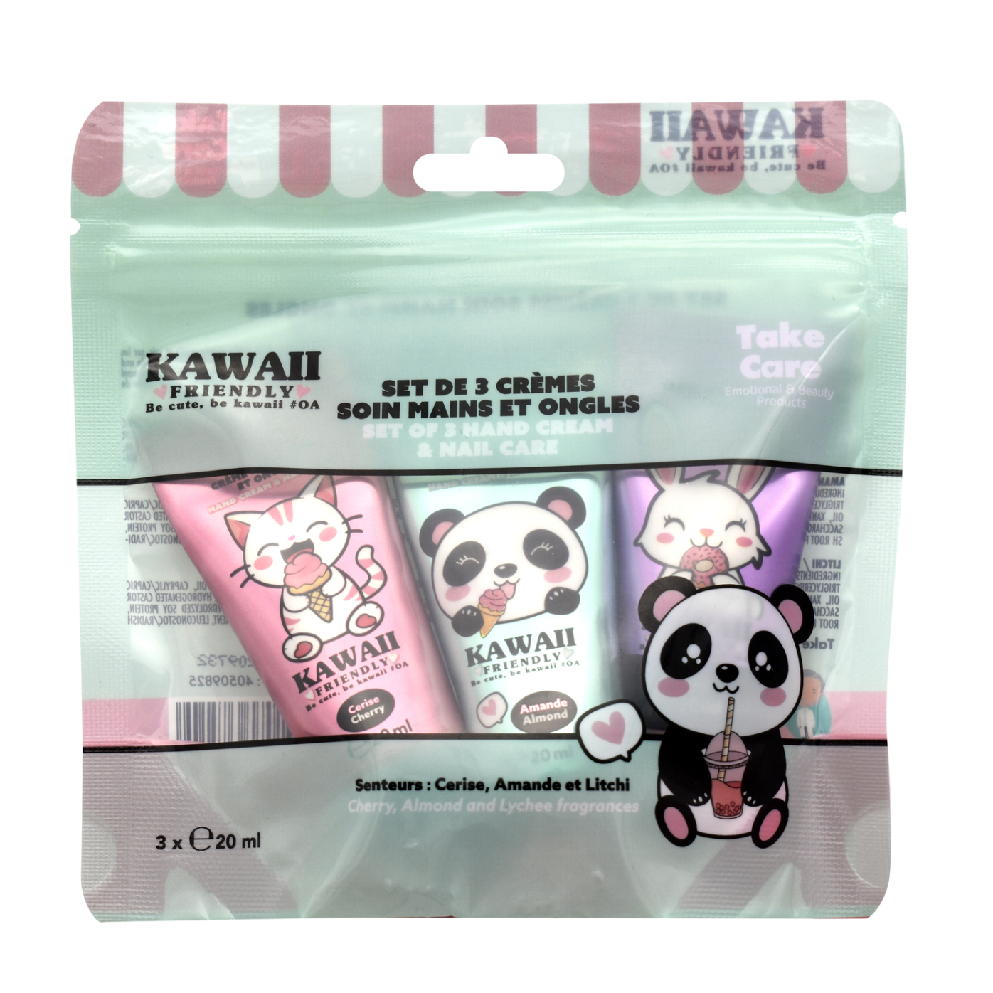 Set de 3 crèmes pour les mains - Kawaii