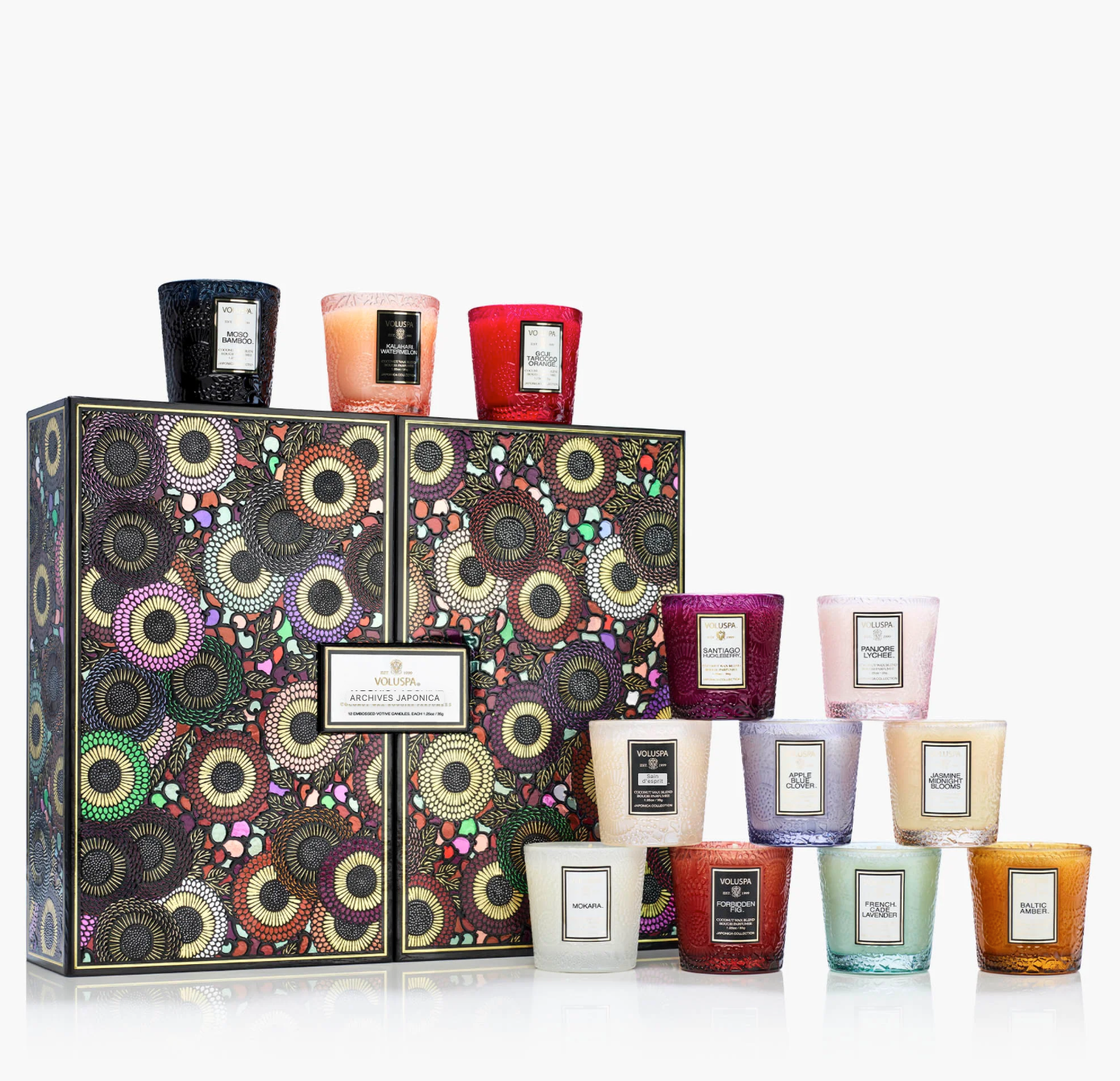 Voluspa 12 mini Bougies parfumées Japonica