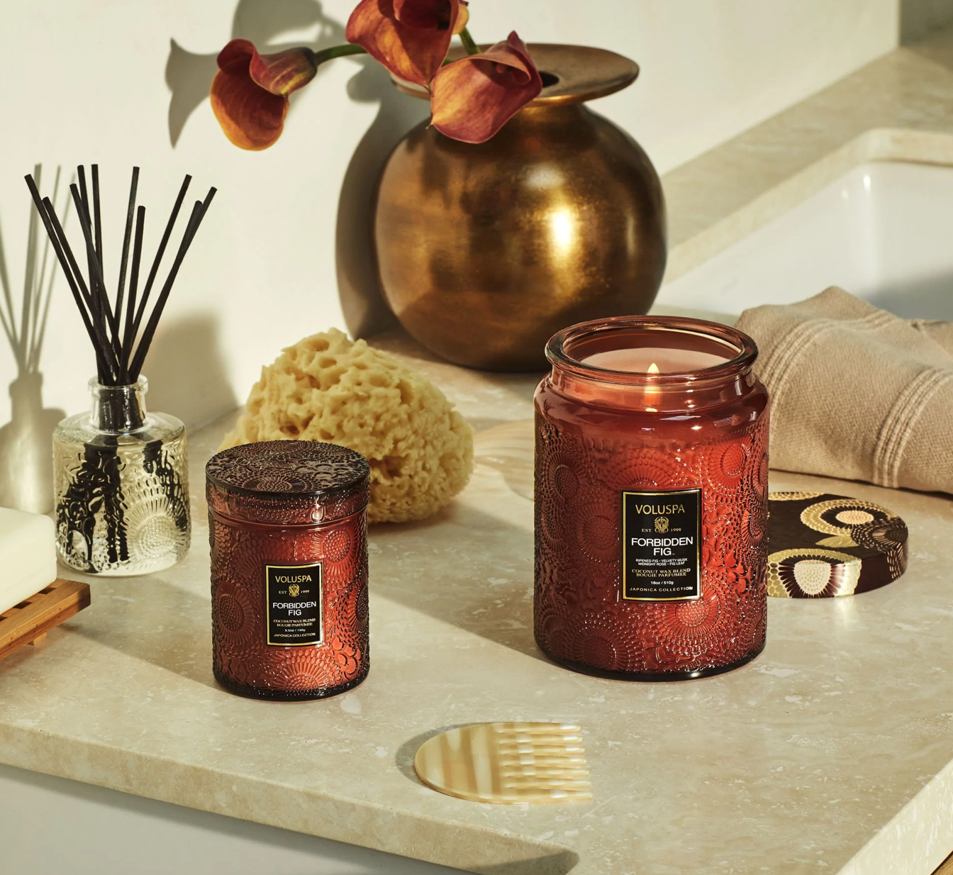 Voluspa diffuseur de parfum - Forbbiden fig reed