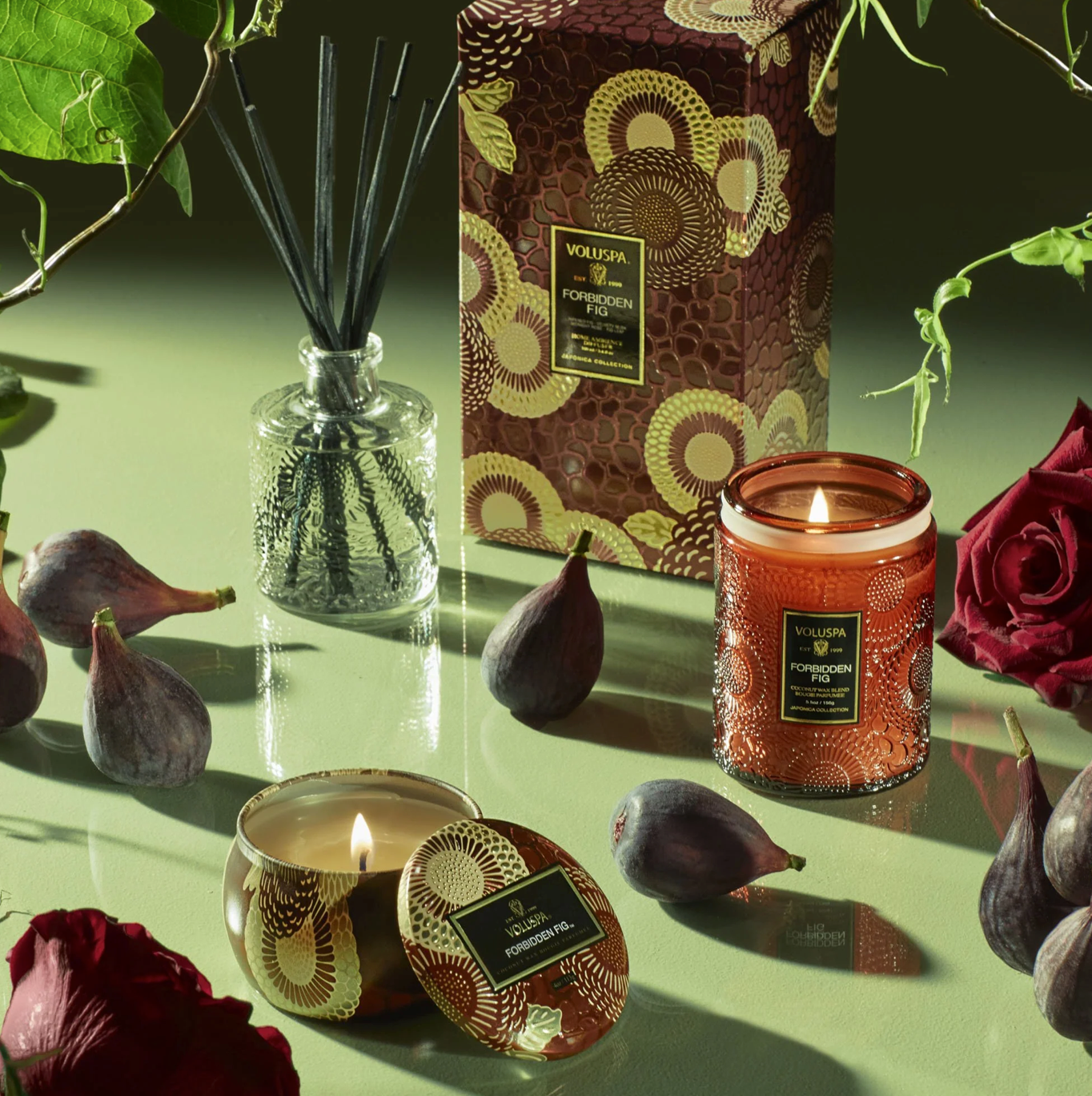 Voluspa diffuseur de parfum - Forbbiden fig reed