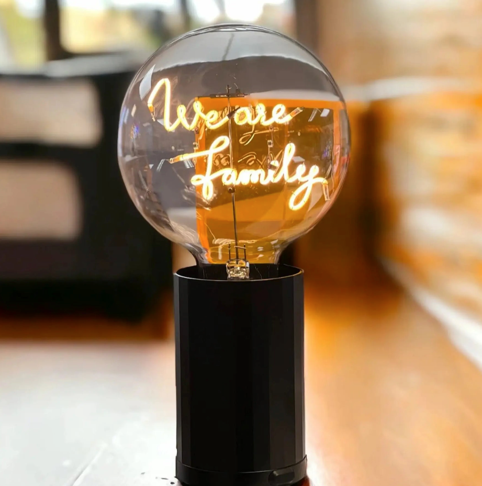 Ampoule We are family - pour socle portable sans fil
