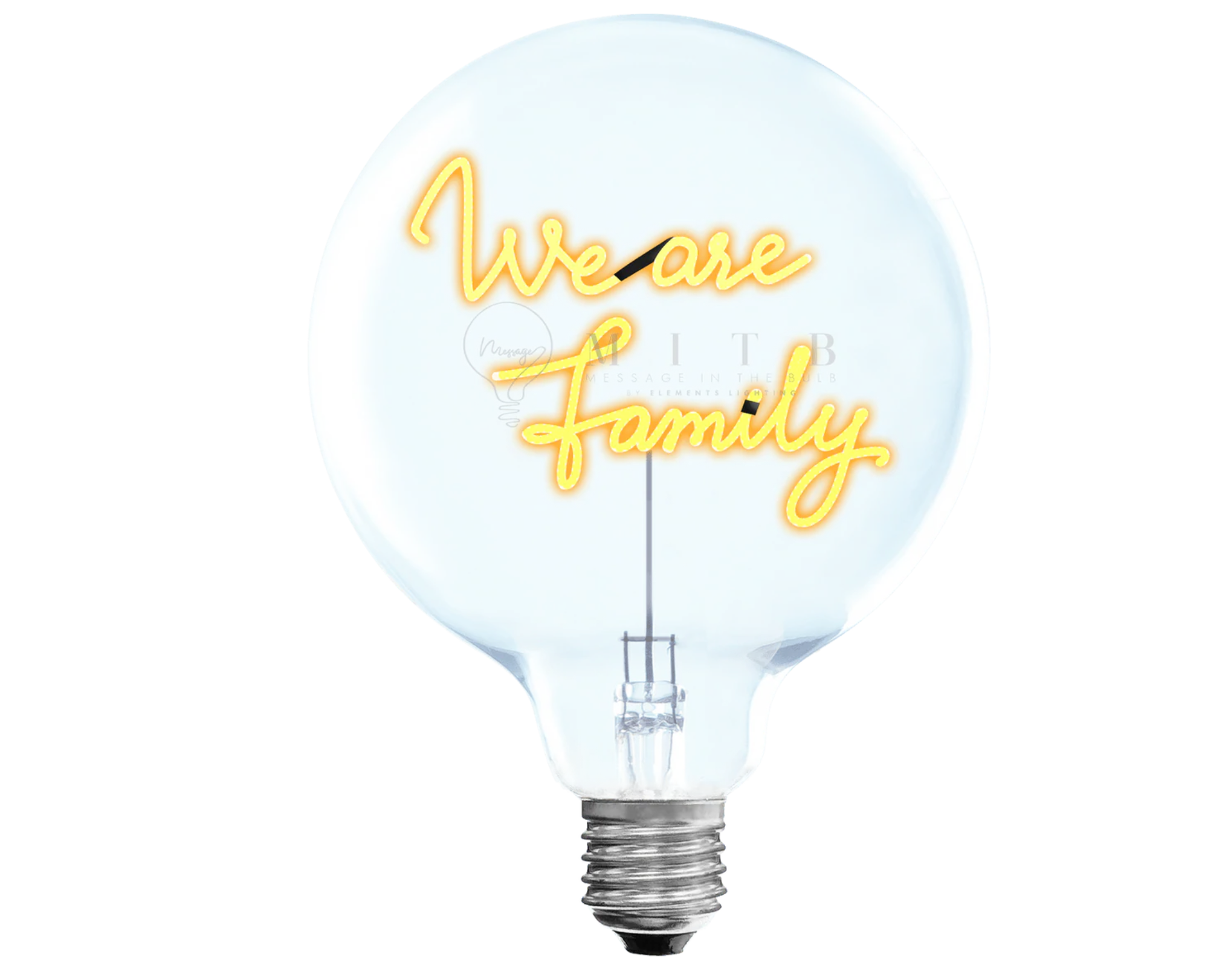 Ampoule We are family - pour socle portable sans fil
