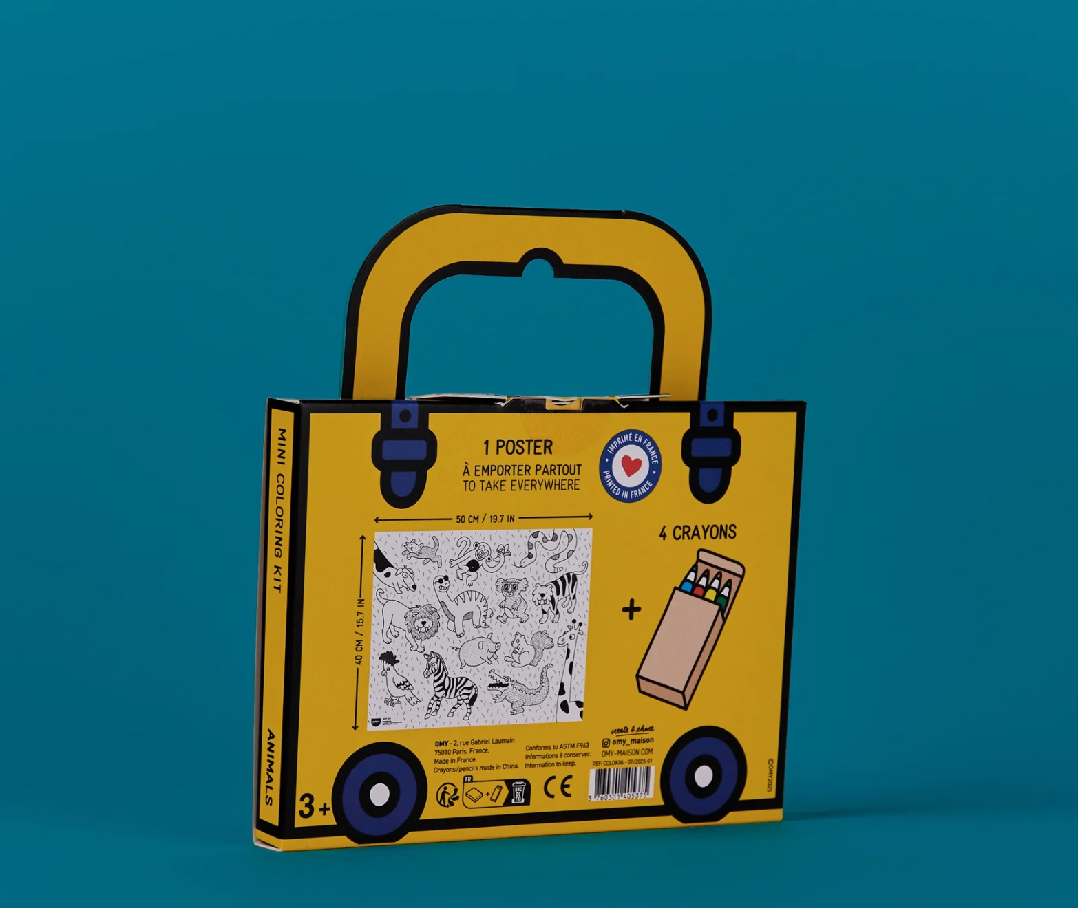 OMY Mini coloriage kit - Animals