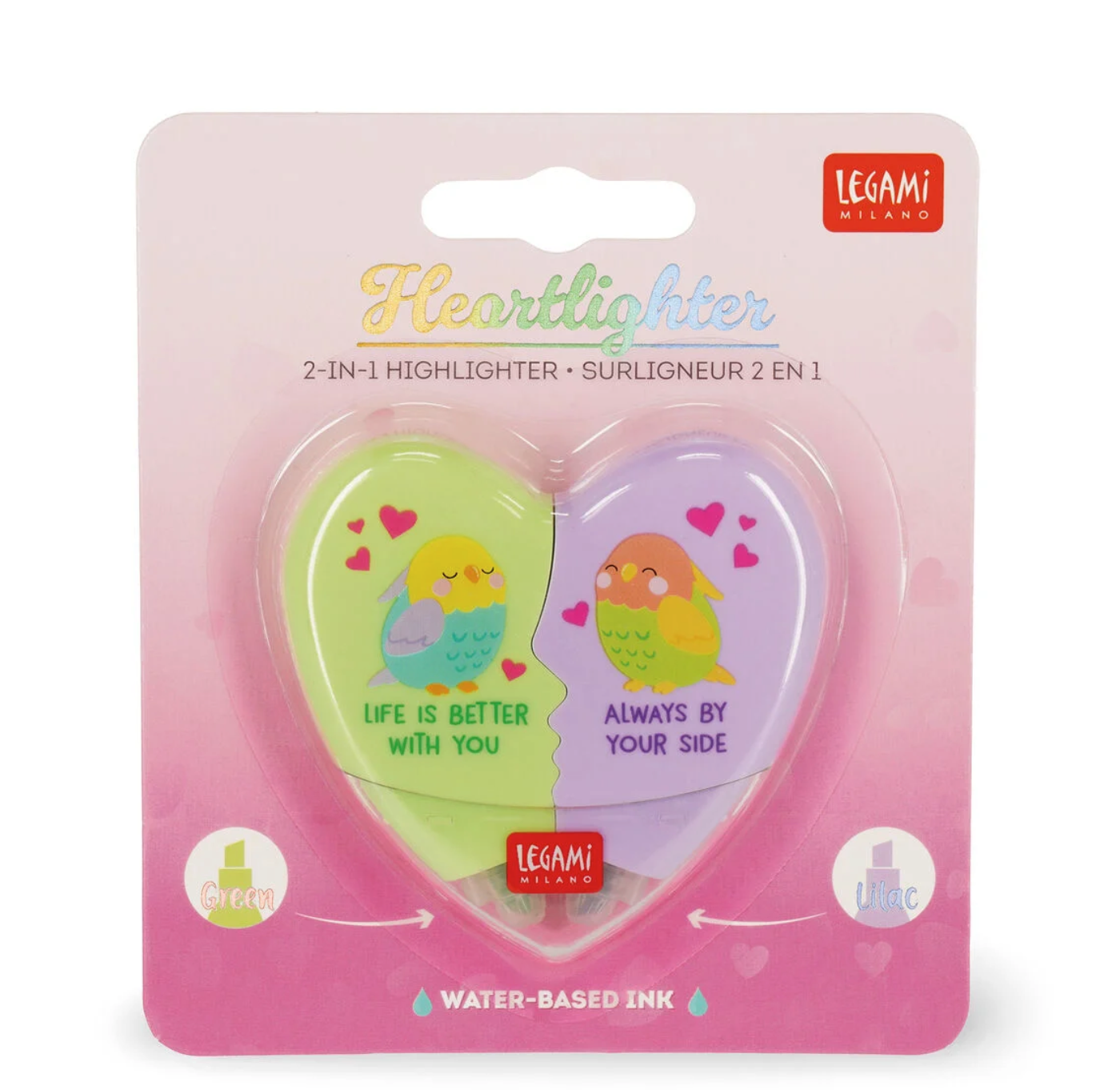 Legami Surligneurs 2 en 1 - Love birds