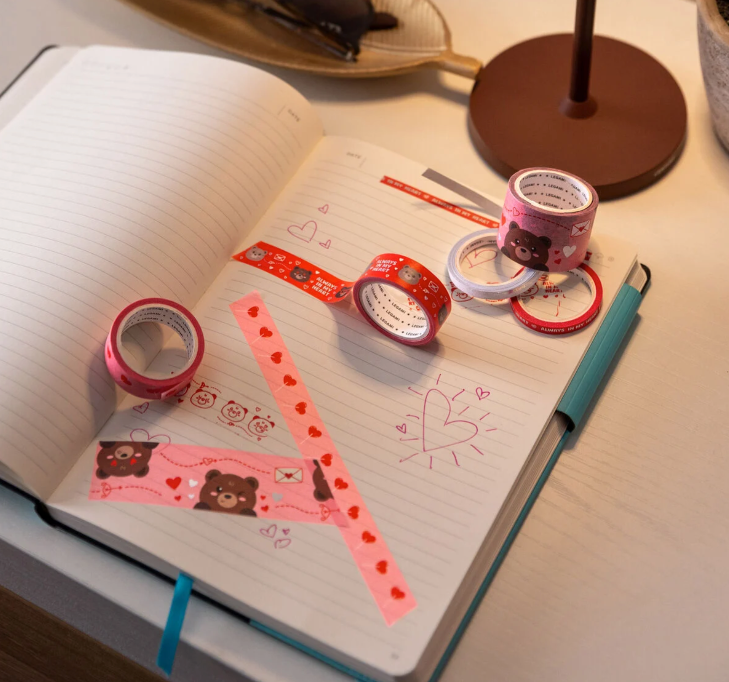 Legami 5 rubans adhésifs - Teddy bear