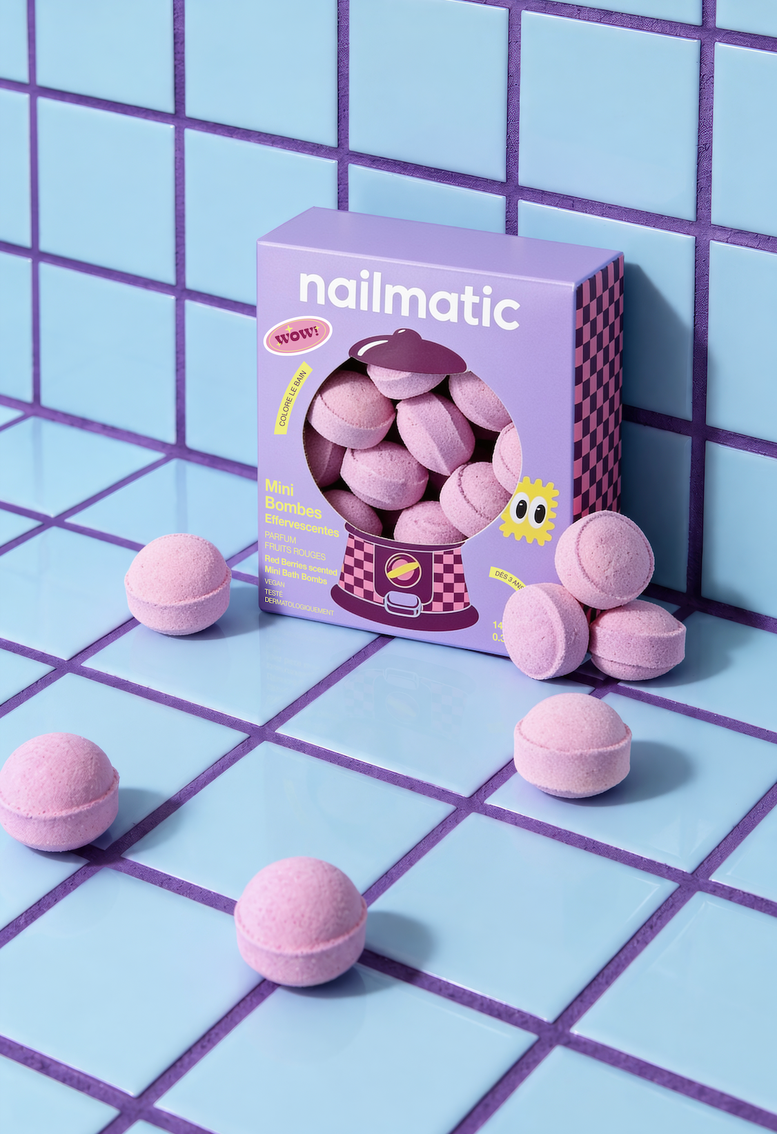 Mini billes de bain effervescentes