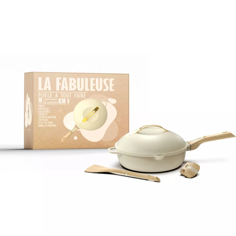 Cookut La Fabuleuse Poêle 8 en 1 - ø 28 cm - Meringue