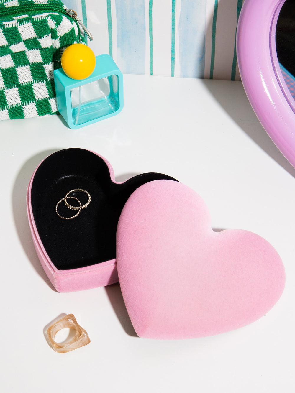 Boîte de rangement - Love Pink