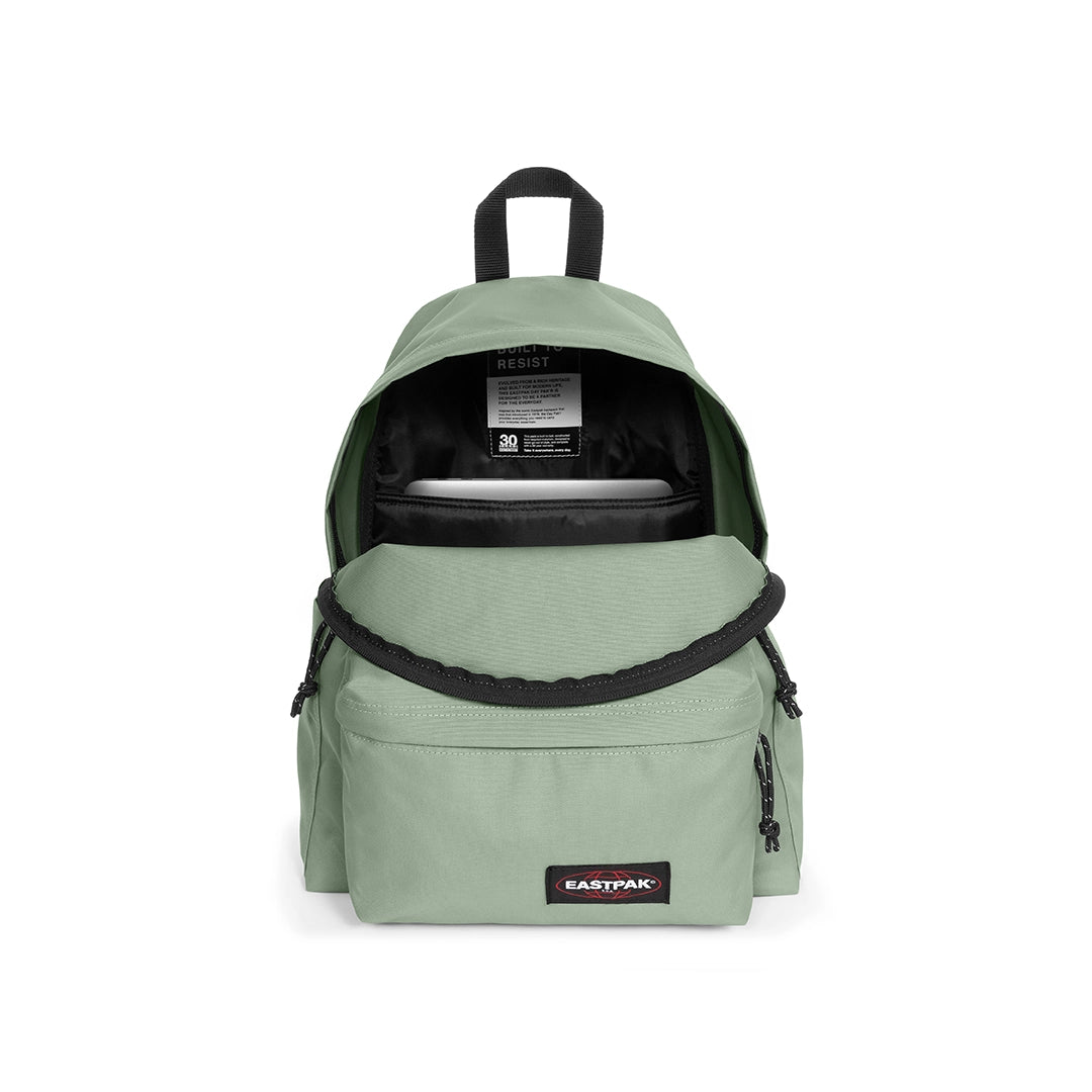 Sac à dos Eastpak Day Pak'R Frosty Mint, vue de face poche ouverte