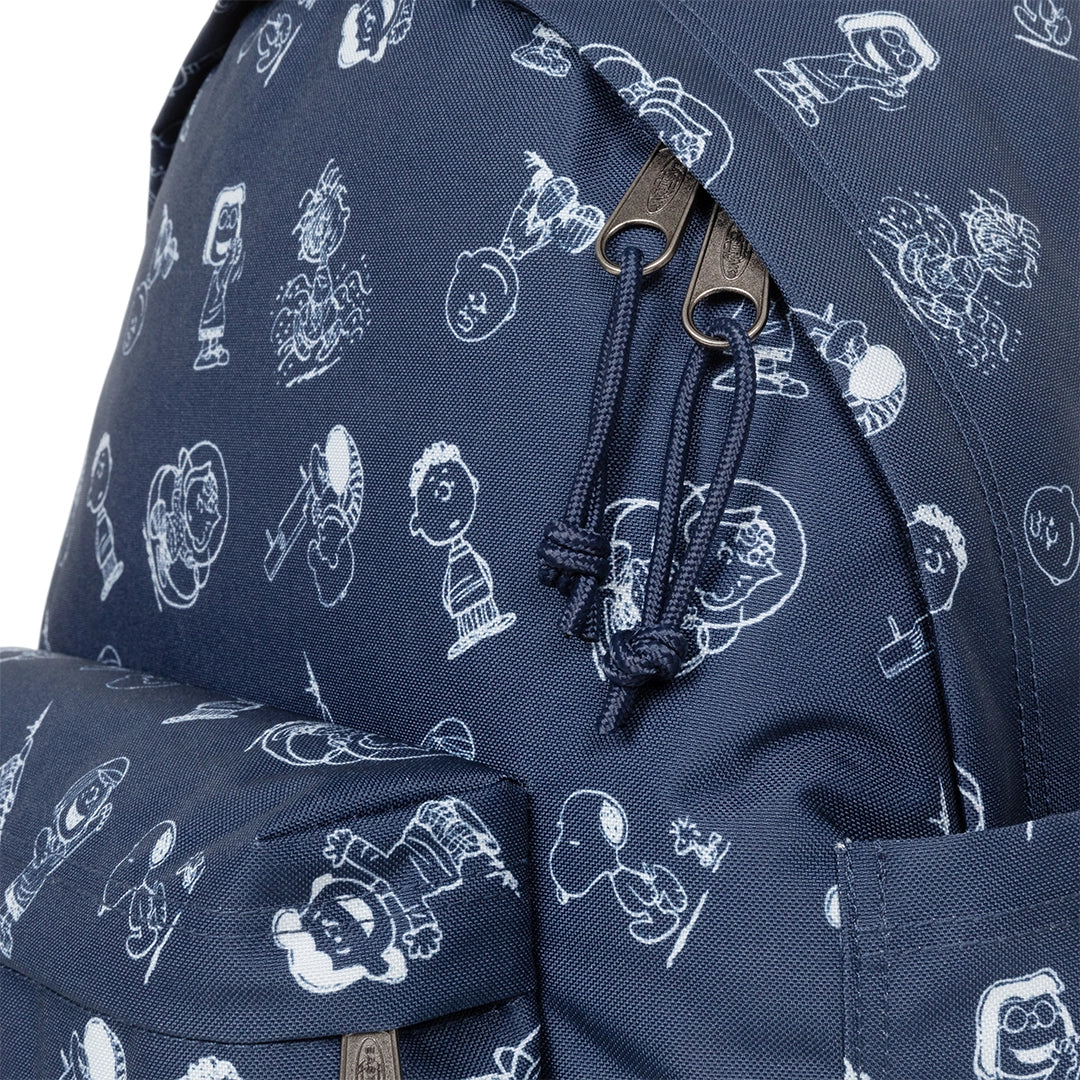 Sac à dos Eastpak Day Pak'R Peanuts Navy, gros plan
