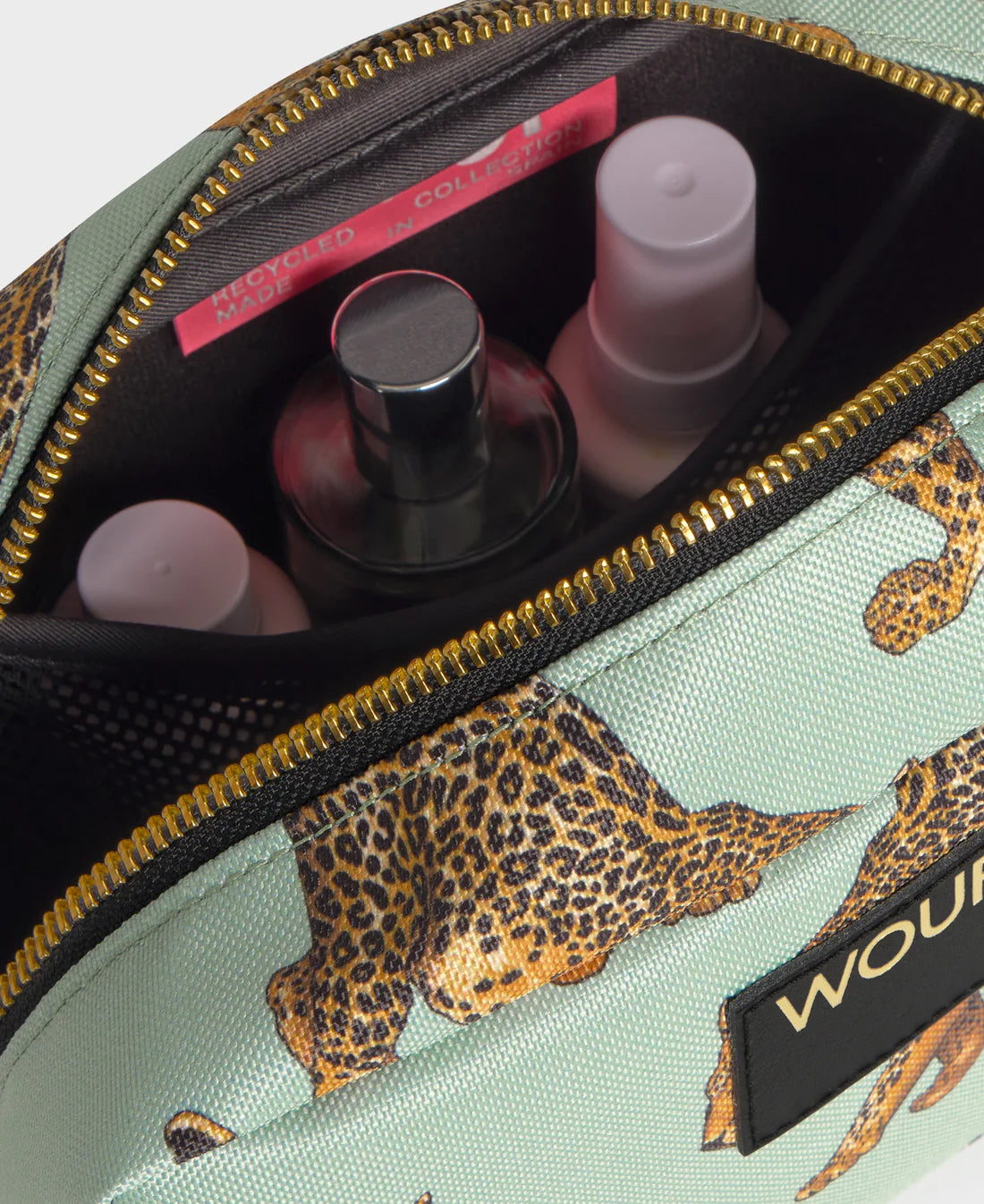 Wouf Trousse de toilette - Emerald Leopard