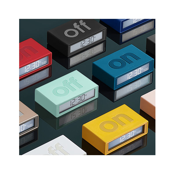 Réveil Flip Classic Lexon - Gris foncé