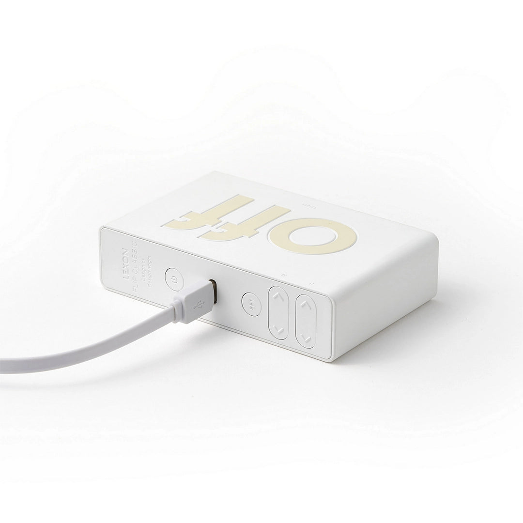 Réveil Flip Classic - Blanc
