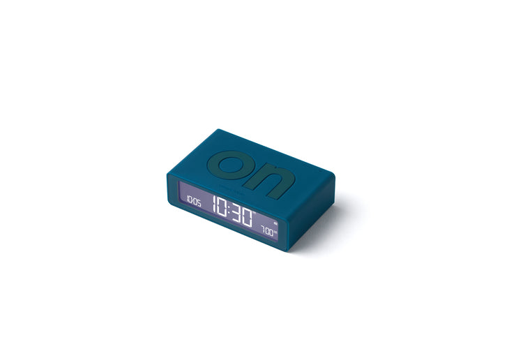 Réveil Flip mini Lexon - Bleu canard