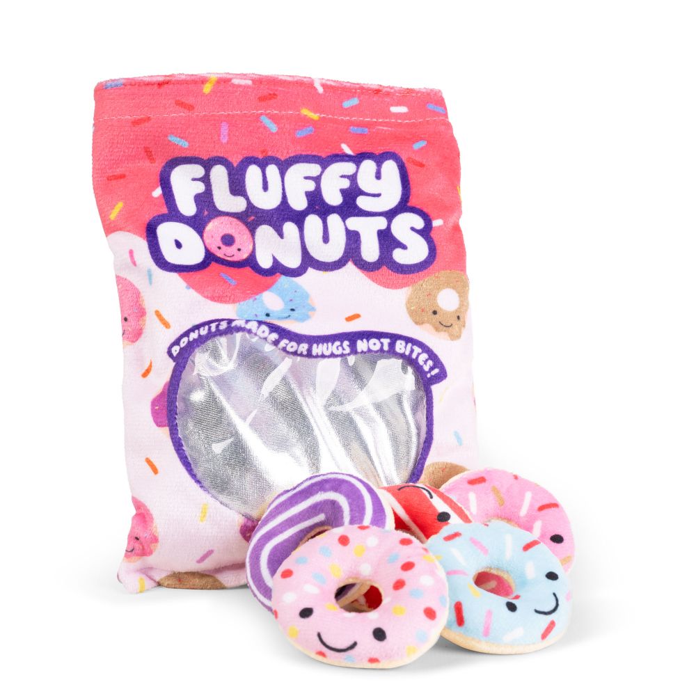 Jouet anti-stress peluche en forme de donuts.