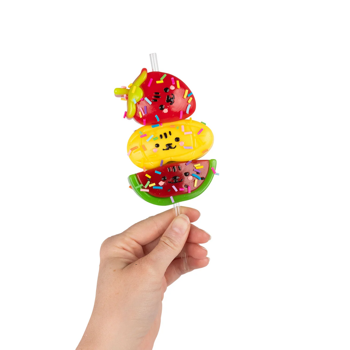 Jouet anti-stress - Brochette de fruits