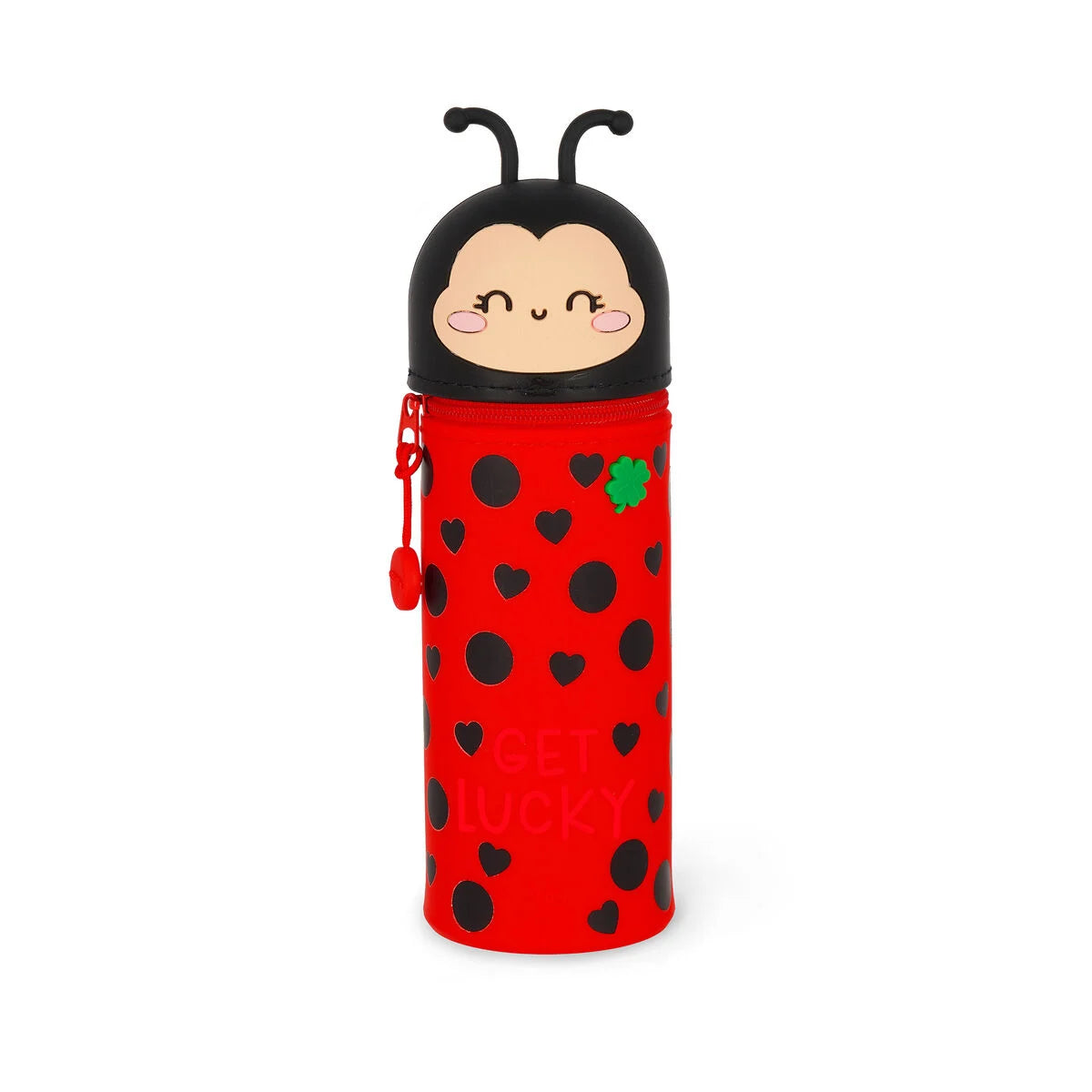 Legami Trousse en silicone 2 en 1 Kawaii- Coccinelle