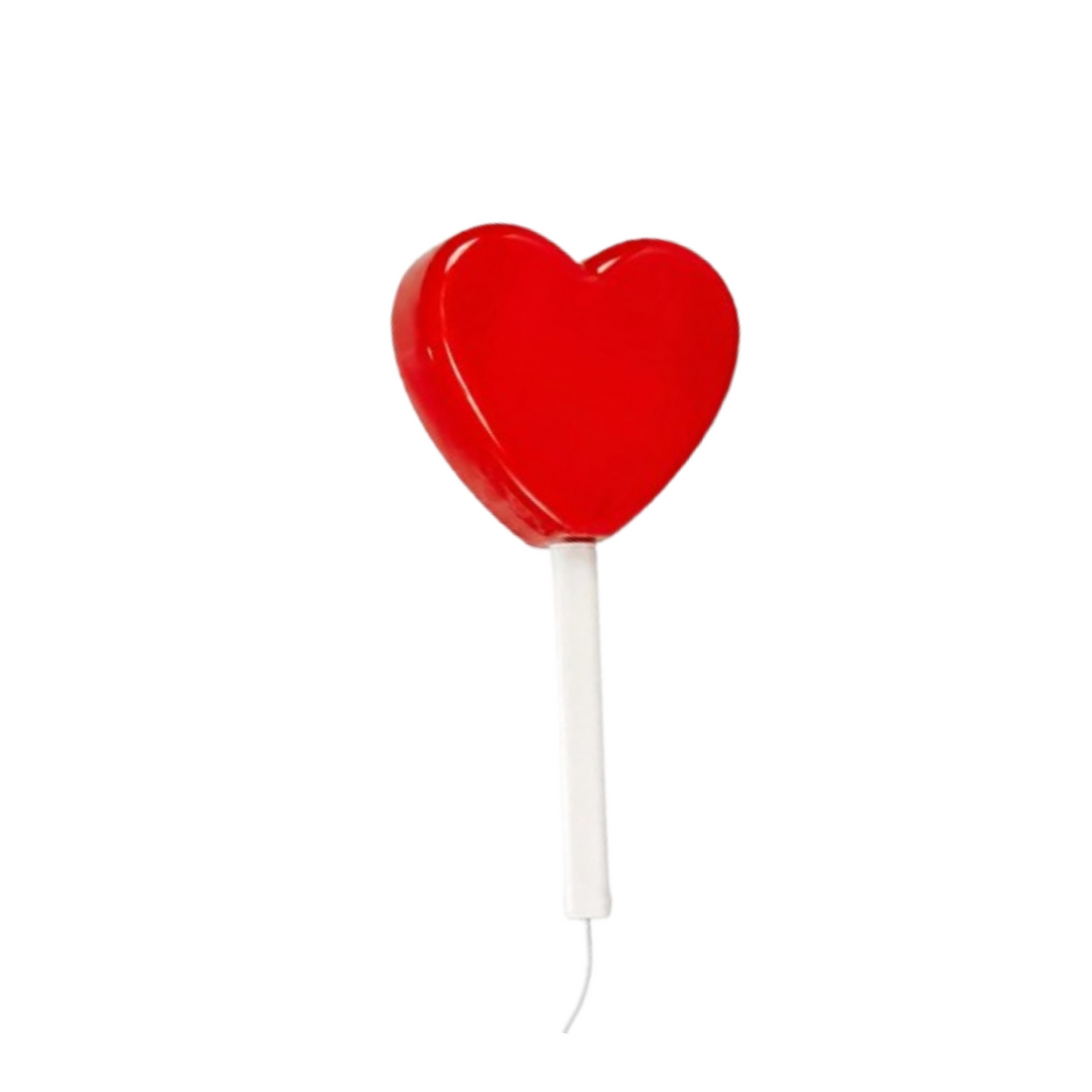 Lampe en forme de murale sucette coeur