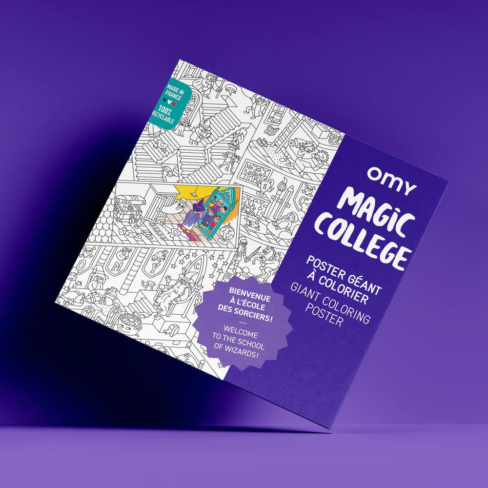 OMY Coloriage géant à colorier - Poster Magic collège