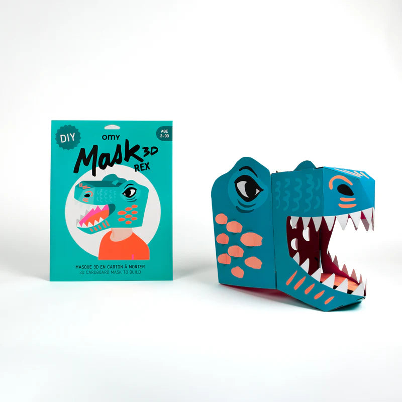 OMY Masque 3D à colorier - Dino