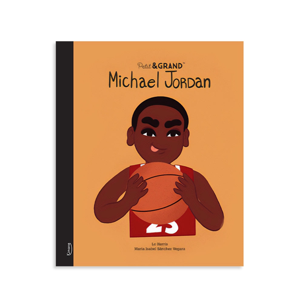 Découvrez la collection Petit & Grand de Kimane. Dans ce superbe livre illustré, découvrez la vie de Michael Jordan, célèbre Basketteur.