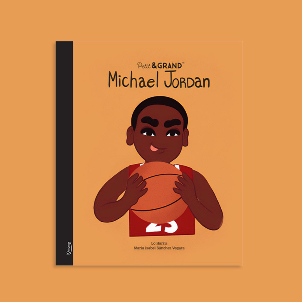Découvrez la collection Petit & Grand de Kimane. Dans ce superbe livre illustré, découvrez la vie de Michael Jordan, célèbre Basketteur.