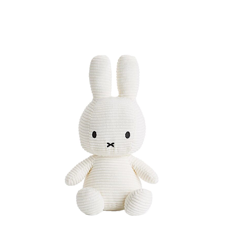 Lapin Miffy velours côtelé 3 tailles - blanc