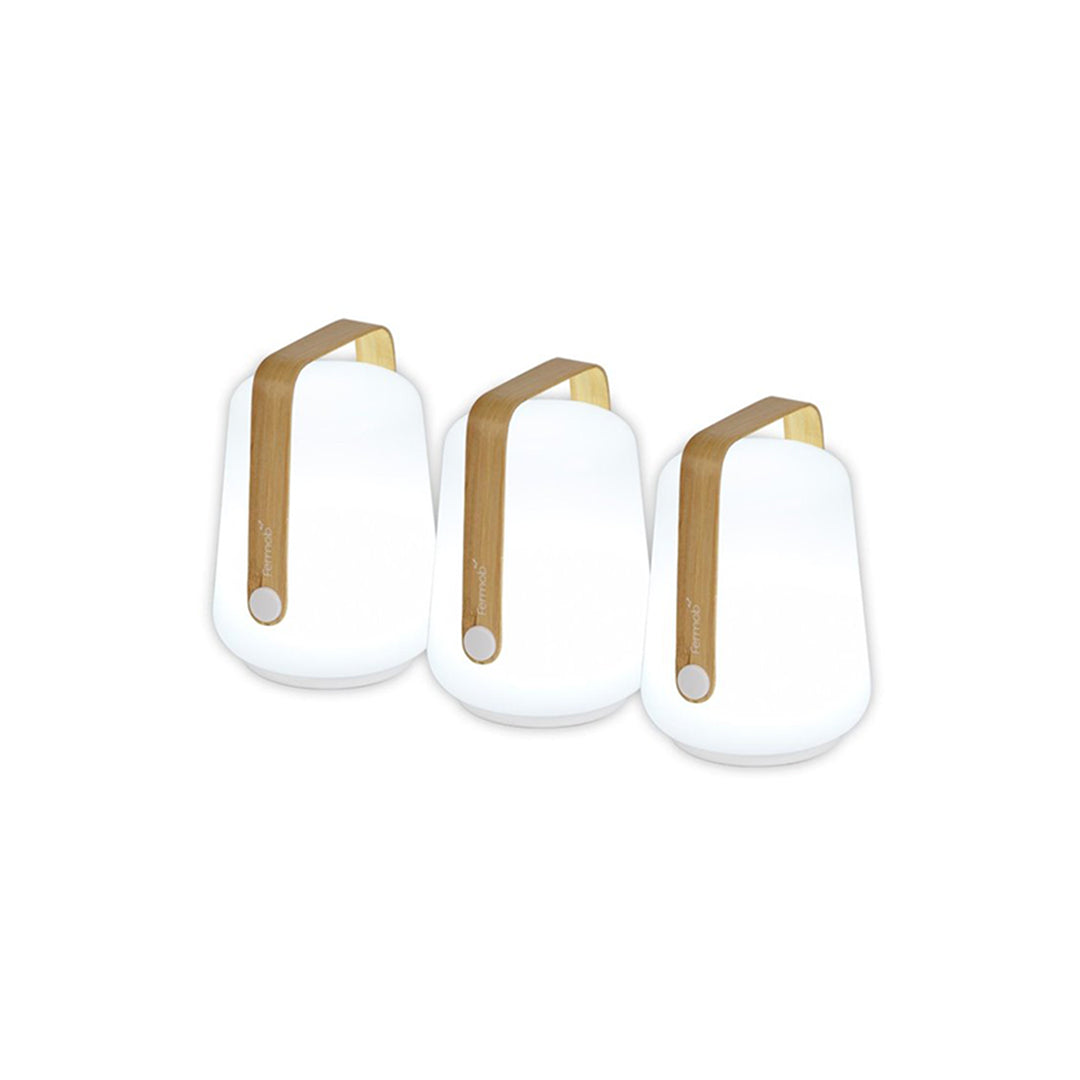 Fermob Set de 3 mini Lampes rechargeables Balad - Bamboo