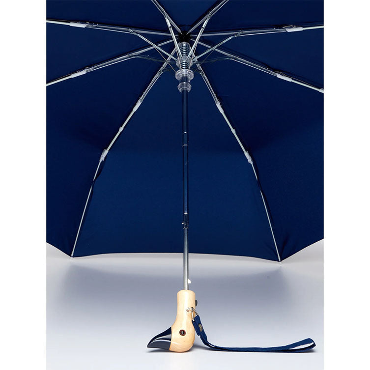 Parapluie compact avec manche Duck - navy