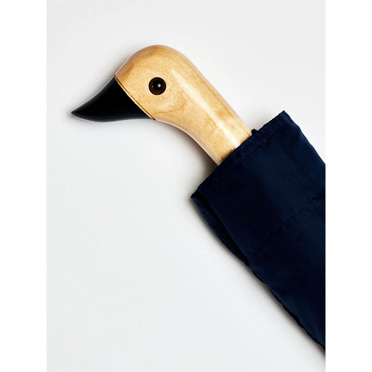 Parapluie compact avec manche Duck - navy