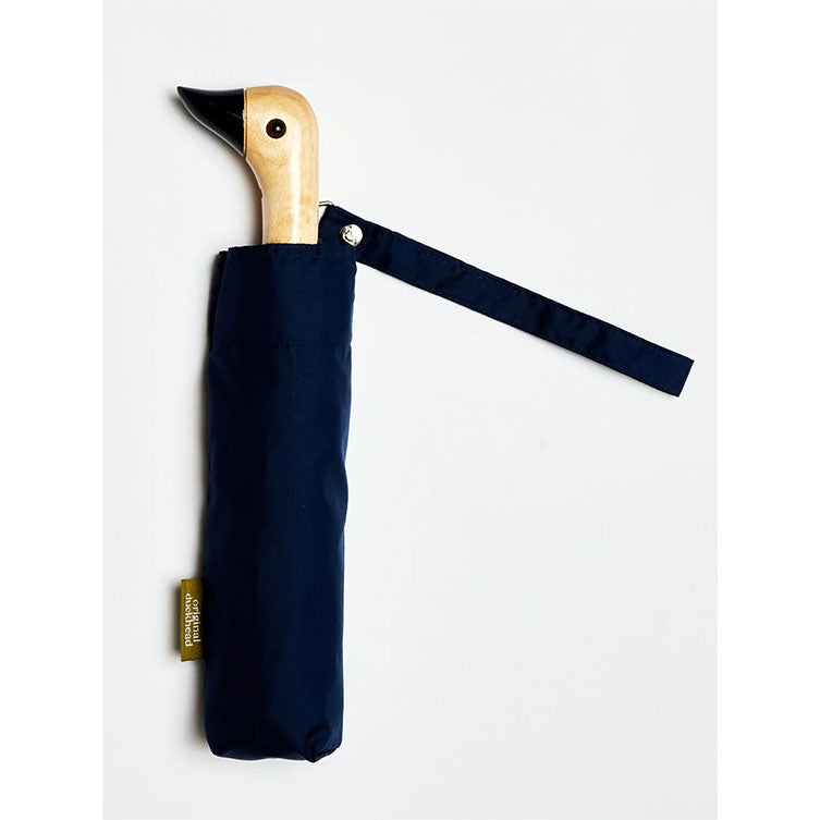Parapluie compact avec manche Duck - navy