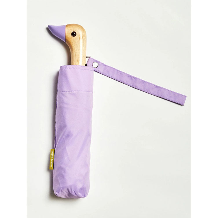 Parapluie compact avec manche Duck - lilac