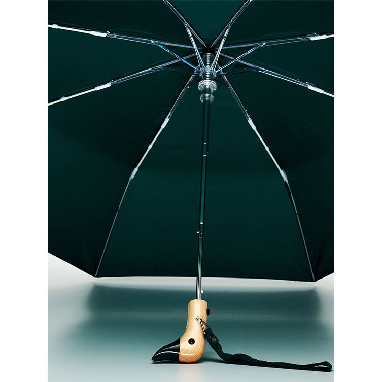 Parapluie compact avec manche Duck - forest green