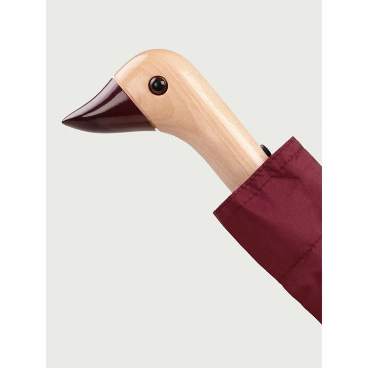 Parapluie compact avec manche Duck - cherry