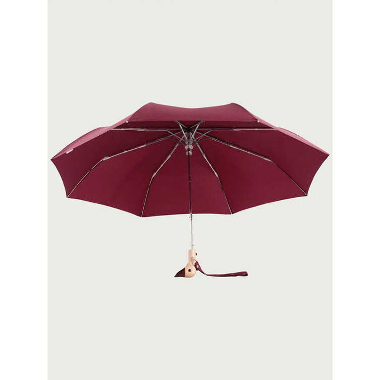 Parapluie compact avec manche Duck - cherry