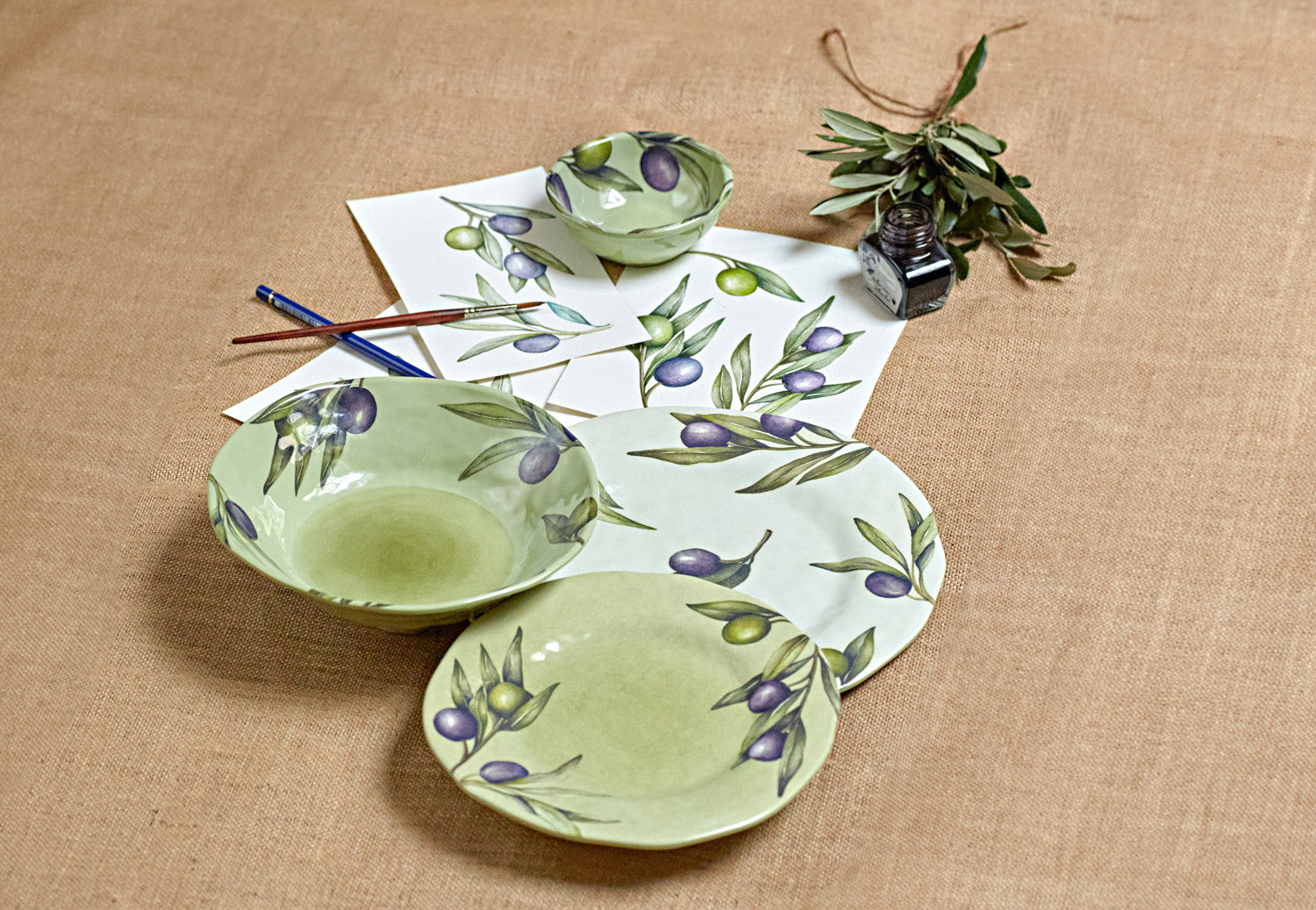 Assiette creuse mélamine Ø 21 cm - Olyvia