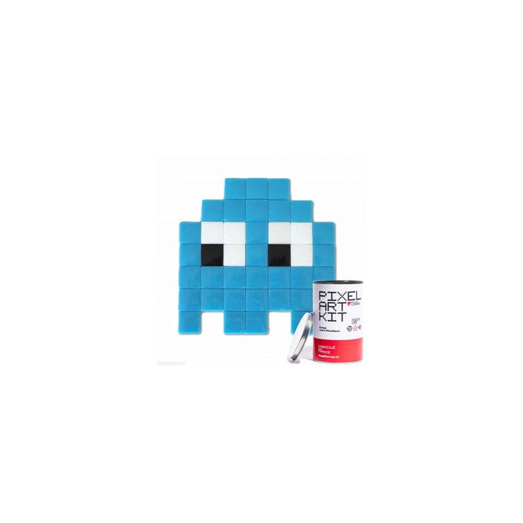Kit Pixel Art Gloomie(s) Bleu Clair - Mosaïque Verre Recyclé - DIY Déco Street Art
