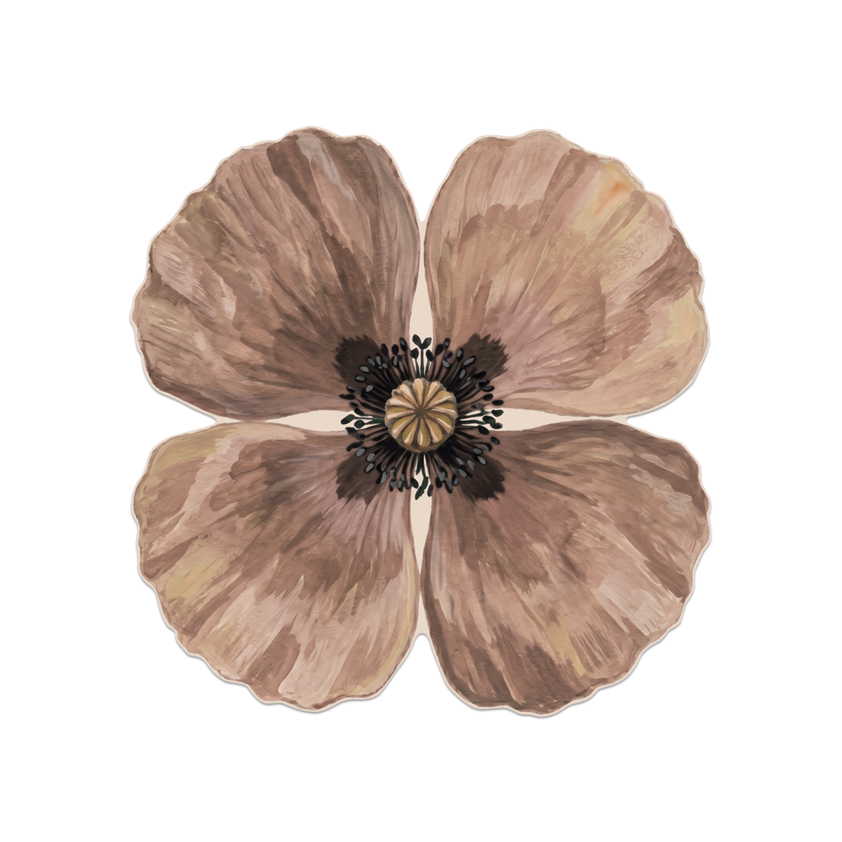 Set de table rond Ø38cm - Coquelicot