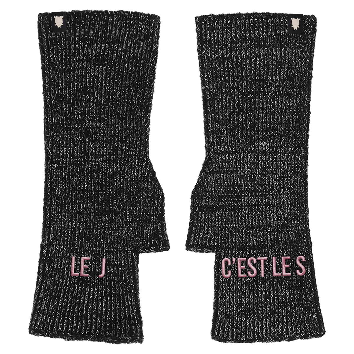 Mitaines message paillettes