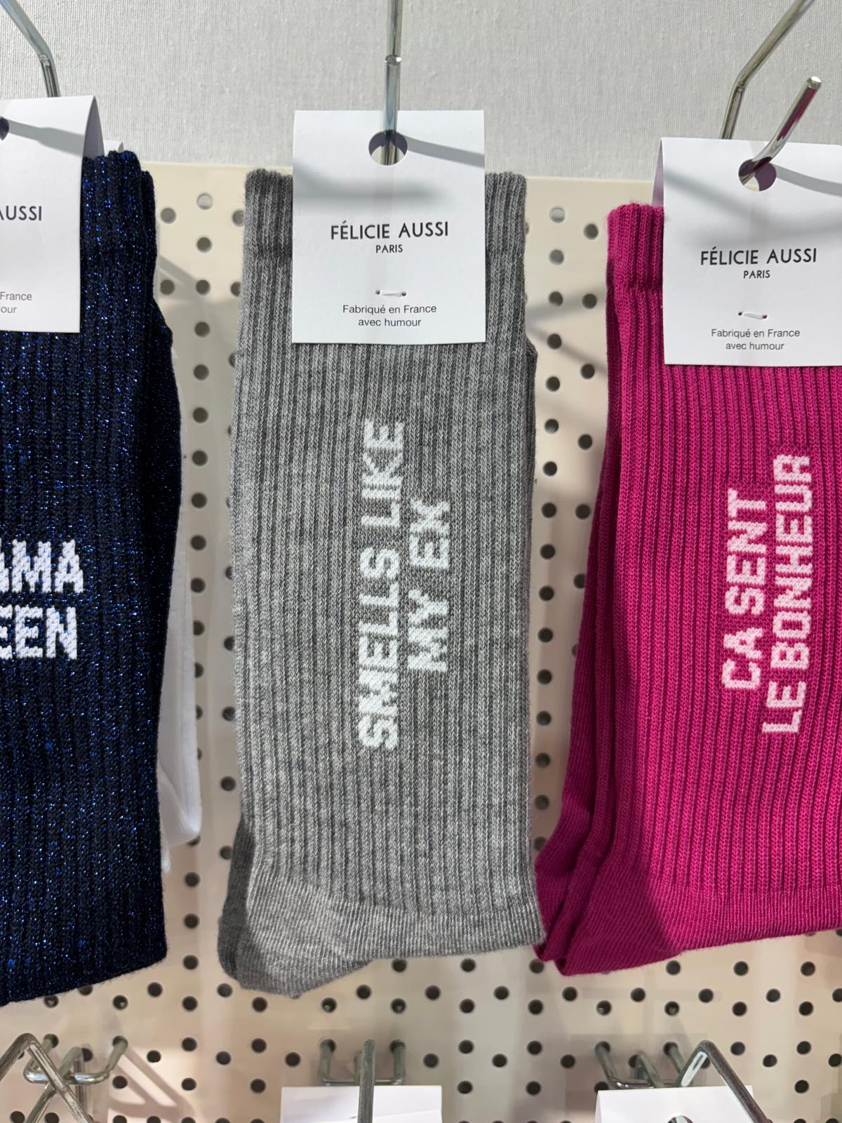 Chaussettes - Smells like my ex 40/45 Gris