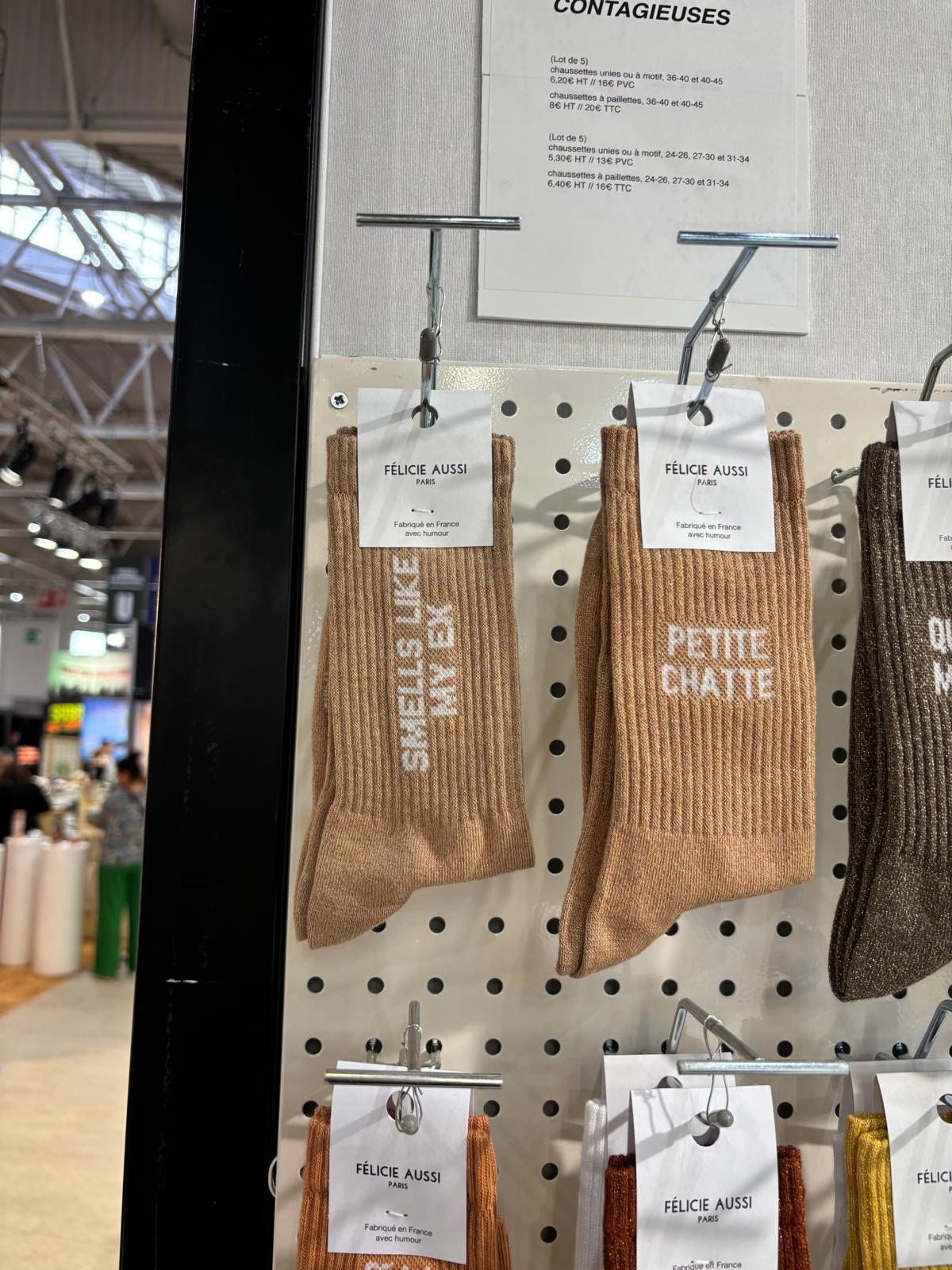 Chaussettes paillettes - Smells like my ex 36/40 sable