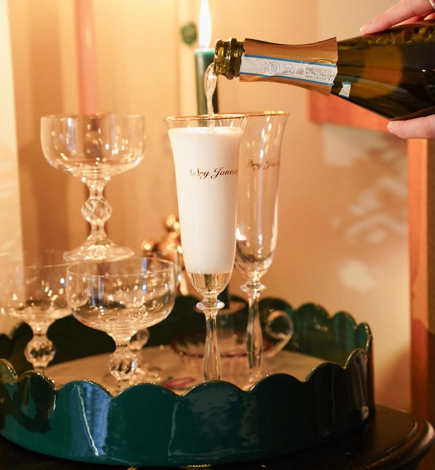 Set de 2 flutes de champagne - Dry January