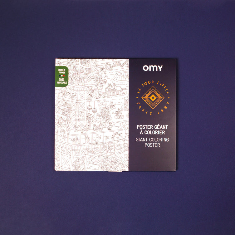 OMY Coloriage géant - Poster Tour Eiffel
