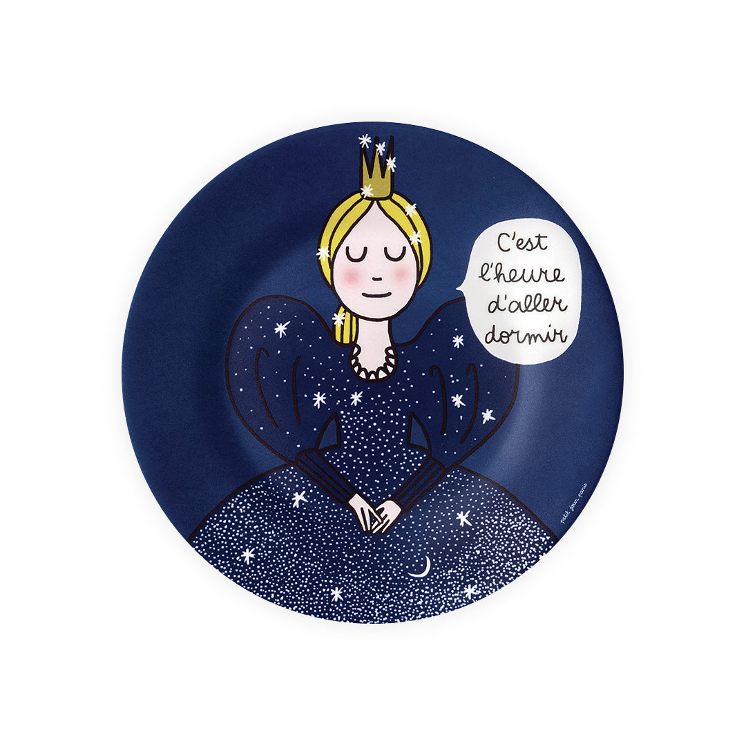 Petit Jour Assiette à dessert Princesse - C'est l'heure d'aller dormir
